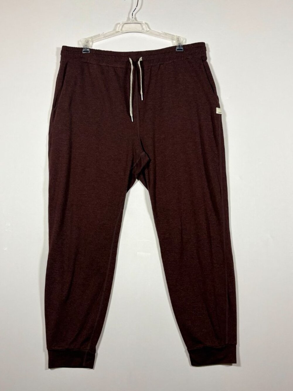 Vuori Performance Jogger DreamKnit Black Cherry Heathered Womens Size XL